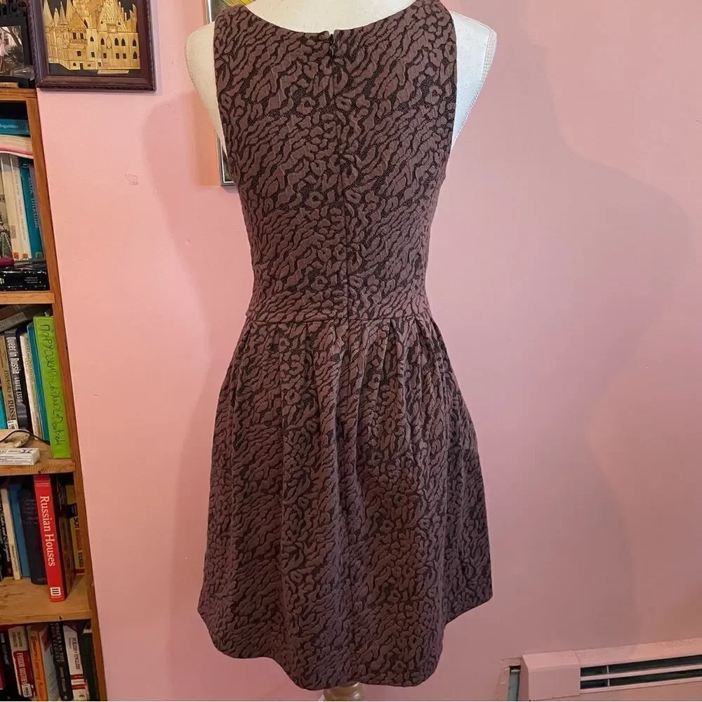 💥Host Pick!💥 Anthropologie Fit & Flare Neovision Leopard Print Midi Dress